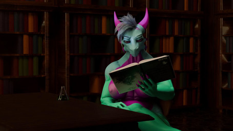 5_fingers ace anthro big_breasts body_size_growth book breasts claws clitoris drinking duo fade_out female fingers genitals holding_book holding_object horn inside library muscular muscular_female nipples nude reading reading_book sitting size_transformation solo_focus transformation vial vulva kehveli mythology fristy fristy_(whitedragon1204) dragon mythological_creature mythological_scalie scalie 16:9 2026 3d_(artwork) 3d_animation animated digital_media_(artwork) hi_res long_playtime sound video widescreen