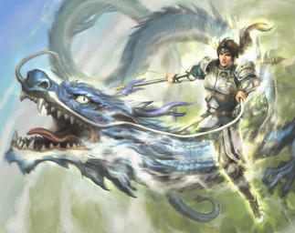 2_horns ambiguous_feral ambiguous_focus ambiguous_gender anniversary armor armwear asian_clothing aura back_tuft bent_arm biped black_hair blue_body blue_fur blue_scales bottomwear breastplate chinese_clothing claws clothed clothed_human clothed_male clothing detailed_background duo east_asian_clothing fangs feral feral_focus flowing_hair flying fully_clothed fully_clothed_human fully_clothed_male fur hair headgear headwear holding_melee_weapon holding_object holding_polearm holding_spear holding_weapon horn larger_male long_body long_hair long_tail long_torso looking_at_viewer male male_human mature_feral mature_human mature_male melee_weapon motion_blur multicolored_body multicolored_scales open_mouth pauldron polearm ponytail pose pupils quadruped riding_on_back scales serpentine sharp_teeth size_difference sky skyscape slit_pupils smaller_male spear steamy_breath tail teeth tied_hair tongue topwear tuft two_tone_body two_tone_scales weapon whisker_grab whiskers white_body white_scales white_sclera unknown_artist asian_mythology chinese_mythology dynasty_warriors east_asian_mythology koei_tecmo mythology warriors_(game_series) zhao_yun dragon eastern_dragon human mammal mythological_creature mythological_scalie scalie 2020 colored detailed digital_media_(artwork) full-length_portrait official_art painting_(artwork) portrait shaded traditional_media_(artwork) traditional_painting_(artwork)