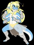 anthro clothing horn male multi_arm multi_limb plantigrade solo standing tail thick_tail thong underwear wrappings ramzryu theredghost mythology ramzyuu_(ramzyru) dragon mythological_creature mythological_scalie scalie alpha_channel digital_media_(artwork)