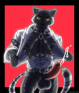abs animal_genitalia animal_penis anthro balls belt big_balls big_penis bodily_fluids bottomwear clothed clothing collar cum cum_drip cum_on_penis daddy_kink dripping ejaculation erection feline_genitalia feline_penis flashing fly_open genital_fluids genitals glans glistening half_naked harness huge_balls leaking_precum leather leather_clothing leather_daddy leather_harness leather_strap lustful_gaze male nipples open_bottomwear open_clothing open_pants open_shirt open_topwear orgasm pants pecs penis penis_poking_out penis_through_fly pose precum precum_drip shirt shooting solo spiked_collar spikes straps stripes teasing tight_clothing topwear tymorph undressing unzipped unzipped_pants vein veiny_penis zipper furryscorpion90 felid feline mammal pantherine tiger hi_res pinup