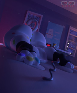 3_toes alarm_clock anthro anus apartment balls beverage_can big_balls big_butt bottom_heavy bowl butt candy city city_background clock clothing container dessert dust feet food footwear furniture genitals huge_balls huge_butt hyper hyper_balls hyper_butt hyper_genitalia inside jawbreaker lying male mattress multicolored_anus multicolored_body night on_front pawpads plant poster rear_view scrotum_flap socks solo solo_focus spread_legs spreading star table thick_thighs toes tree white_body window anxiboi hang_in_there charlie_(yamwamm) felid feline food_creature living_candy mammal 3d_(artwork) blender_(artwork) blender_eevee_(artwork) digital_media_(artwork) hi_res watermark