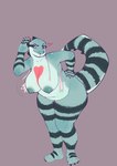 anthro belly big_breasts big_butt breasts butt clothing female heart_symbol slightly_chubby slightly_chubby_female solo tail thick_thighs wardrobe_malfunction laulau realm_of_radiance elizabeth_(realm_of_radiance) agamid australian_water_dragon lizard reptile scalie water_dragon_(agamid) hi_res