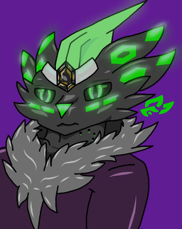 4_ears anthro bite_mark black_body black_sclera blood bodily_fluids clothed clothing colored_blood dried_blood facial_markings fluffy fluffy_chest front_view fully_clothed glowing glowing_eyes glowing_horn glowing_markings green_blood green_eyes green_markings green_nose grey_tuft head_markings horn jewelry leaning looking_forward male markings multi_ear neutral_expression onyx_(gem) purple_clothing simple_background simple_clothing solo tuft unusual_blood unusual_bodily_fluids vampirism onyxthecrystravath onyx_hakirai bat crystravath mammal wingless_bat digital_drawing_(artwork) digital_media_(artwork) portrait shaded story story_in_description watermark