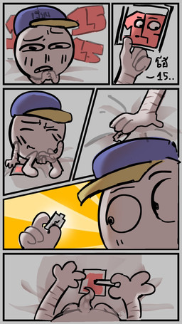 bed distressing furniture imminent_self-harm male masturbation not_furry_focus on_bed penis_tentacles razor_blade scar self-harm self-harm_scars shocking solo tentacles text where_is_your_god_now anonymous_artist battle_for_dream_island object_shows fifteen_(bfdi) nine_(bfdi) algebralian hi_res thai_text