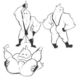 backsack balls bikini boots bulge butt clothing fingerless_gloves footwear genitals gloves handwear male multiple_poses not_furry one-piece_swimsuit pole pose shoes simple_background sling_bikini solo spread_legs spreading standing swimwear two-piece_swimsuit white_background elfein epic_games fortnite rippley_(fortnite) goo_creature humanoid 2019 black_and_white monochrome