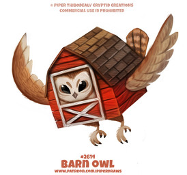 ambiguous_gender barn beady_eyes black_eyes brown_body brown_feathers building door feathered_wings feathers feral humor pun simple_background solo tan_body tan_feathers text visual_pun white_background wings piper_thibodeau avian barn_owl bird owl tyto tytonid digital_media_(artwork) digital_painting_(artwork) english_text painting_(artwork) url