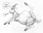 2023 2_horns avian_caruncle big_teats big_udders bleating bodily_fluids bovid breath caprine caprine_pussy chamomile_trouble cloven_hooves dewclaw_hooves dewlap_(anatomy) dialogue dock_(anatomy) domestic_goat dripping_pussy ecmajor english_text eyelashes feet female feral floppy_ears goat graphite_(artwork) head_gem hi_res hooves horizontal_pupils horn jewelry lactating long_ears long_nipples looking_at_viewer lying mammal milk milk_on_ground monochrome motion_lines mottled mottled_body mottled_skin mottled_udders nipple_piercing nipples nubian_goat on_side one_leg_up onomatopoeia open_mouth piercing pregnant pregnant_female pupils raised_leg ring_piercing scut_tail short_tail signature solo sound_effects spread_legs spreading swollen_udders tail teats teeth telepathy text thought_bubble toes tongue tongue_out traditional_media_(artwork) udders underhoof veiny_udders wattle