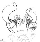 anthro butt clothing duo female female/female feral hankerchief solmez tail underwear disney gay_purr-ee the_aristocats duchess_(aristocats) mewsette domestic_cat felid feline felis mammal crossover low_res