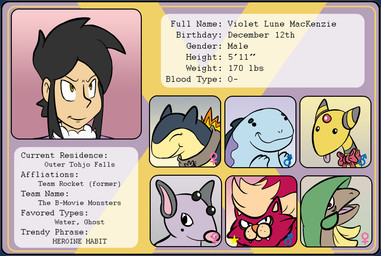 ambiguous_form ambiguous_gender black_hair black_text blue_body brown_body collar eyes_closed female_symbol fur gender_symbol hair male_symbol purple_body red_body red_fur smile symbol text trainer_card yellow_body yellow_eyes fiztheancient nintendo pokemon ampharos generation_2_pokemon generation_3_pokemon generation_4_pokemon grumpig human mammal pokemon_(species) quagsire shiny_pokemon skuntank tropius typhlosion 2009 digital_drawing_(artwork) digital_media_(artwork) english_text flat_colors