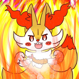ambiguous_anthro ambiguous_gender anthro biped blush claws dipstick_tail evil_grin finger_claws fire food front_view lens_flare looking_at_viewer markings open_:3 open_mouth open_smile sharp_teeth shrimp_(food) smile snout solo tail tail_markings teeth white_claws annyui0611 nintendo pokemon braixen canid generation_6_pokemon mammal pokemon_(species) 1:1 2022 digital_drawing_(artwork) digital_media_(artwork) half-length_portrait japanese_description portrait translated_description