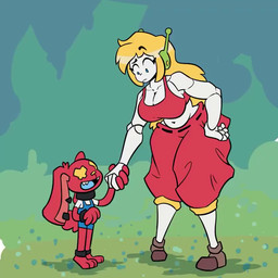 4_fingers antennae_(anatomy) anthro anthro_penetrating anthro_penetrating_female anthro_penetrating_humanoid areola balls bed big_breasts big_penis black_piercing blonde_hair blue_eyes blue_tongue bottomwear breasts brown_clothing brown_footwear brown_shoes cervical_penetration cleavage clitoris clothed clothed_to_nude clothing collarbone crop_top deep_penetration duo ear_piercing ellipsis erection female female_on_anthro female_penetrated fingers floppy_ears footwear from_front_position fur furniture genital_piercing genitals glans glistening glistening_areola glistening_breasts glistening_thighs green_antennae grey_areola grey_body grey_breasts grey_clitoris grey_nipples grey_piercing grey_vulva hair hand_holding hand_on_hip hand_on_own_hip highlights_(coloring) humanoid_genitalia humanoid_on_anthro humanoid_penetrated humanoid_penis humanoid_vulva internal internal_vaginal interspecies larger_female larger_humanoid larger_penetrated larger_sub leaning leaning_forward long_hair lying machine male male/female male_on_humanoid male_penetrating male_penetrating_female male_penetrating_humanoid midriff navel nipples on_back on_bed open_mouth open_smile pants penetration penile penile_penetration penis penis_in_vagina penis_piercing piercing red_balls red_body red_bottomwear red_clothing red_crop_top red_ears red_fur red_glans red_pants red_penis red_shirt red_tail red_tongue red_topwear sex shirt shoes short_tail size_difference small_but_hung smaller_anthro smaller_male smile standing submissive tail teeth thick_thighs tongue topwear vaginal vaginal_penetration vulva wide_hipped_female wide_hipped_humanoid wide_hips x_eyes yellow_eyes yellow_nose bav cave_story curly_brace thober_(bav) android humanoid lagomorph leporid mammal rabbit robot robot_humanoid 1:1 2d_animation animated frame_by_frame no_sound short_playtime video