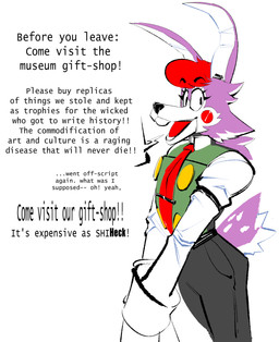 anthro black_nose buckteeth clothed clothing countershade_face countershading dialogue eyebrows eyelashes femboy floppy_ears fur hair looking_at_viewer machine male necktie open_mouth pink_body pink_fur red_hair rosy_cheeks solo talking_to_viewer teeth text tie_clip tongue white_body white_fur wide_eyed the-hydroxian happy_chatty android robot 2022 absurd_res colored digital_drawing_(artwork) digital_media_(artwork) english_text hi_res nonbinary_(lore)