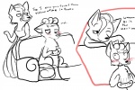 3:2 aliasing anthro anthrofied blush canid canine controller dialogue digital_media_(artwork) duo english_text female game_controller generation_1_pokemon humor mammal mature_anthro mature_female milftails monochrome mother_(lore) multi_tail ninetales nintendo parent_(lore) pokemon pokemon_(species) pokemorph restricted_palette tail text unknown_artist vulpix