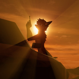 anthro black_body black_fur car cloud collar eyewear fur gun hair light light_beam luger male male/male orange_body orange_fur ranged_weapon sky slim solo standing sun sunbeam sunglasses sunlight vehicle weapon white_body white_fur windshield addon addon_(addon) canid canine fox mammal rexouium 1:1 3d_(artwork) digital_media_(artwork)