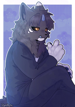 4_fingers anthro black_bottomwear black_clothing black_nose black_pants black_sclera black_topwear blue_horn blue_pawpads blue_tongue bottomwear clothing crossed_legs fingers hand_on_leg hand_on_own_leg horn licking licking_lips male pants pawpads simple_background sitting small_horn solo tail tongue tongue_out topwear yellow_eyes dynobyte0 fabulous_beasts diting_(fabulous_beasts) absurd_res colored digital_drawing_(artwork) digital_media_(artwork) hi_res shaded