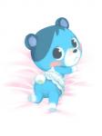 anthro black_eyes blue_body blue_fur blush butt featureless_crotch female fur kemono rear_view simple_background solo white_background cotora animal_crossing nintendo bluebear_(animal_crossing) bear mammal 3:4