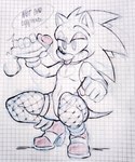 anthro balls bodily_fluids clothing dialogue duo femboy fishnet_clothing fishnet_legwear footwear genitals handjob high_heels legwear male male/male oral penile penis pubes saliva saliva_string sex shoes speech_bubble martyjade23 sega sonic_the_hedgehog_(series) dr._eggman sonic_the_hedgehog eulipotyphlan hedgehog human mammal