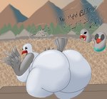 angry anthro bent_over big_breasts big_butt breasts butt duo female huge_breasts huge_butt lake male male/female thick_thighs yelling masterj291 adult_swim cartoon_network mike_tyson_mysteries pigeon_(mike_tyson_mysteries) avian bird columbid pigeon 2021 absurd_res digital_media_(artwork) hi_res