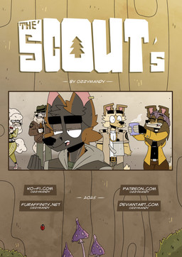 anthro black_nose clothed clothing dialogue female fur group hair male simple_background tail text ozzymandy austin_(ozzymandy) francisca_(ozzymandy) helly_(ozzymandy) herman_(ozzymandy) robert_(ozzymandy) canid canine canis domestic_dog mammal 2025 absurd_res comic digital_drawing_(artwork) digital_media_(artwork) english_text hi_res url