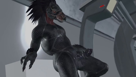 3_fingers against_surface animal_genitalia animal_penis anthro anthro_on_anthro anthro_penetrated anthro_penetrating anthro_penetrating_anthro arm_feathers arm_tuft armor avian_caruncle balls beak black_body black_feathers bodysuit butt butt_from_the_front caught_in_the_act caught_masturbating claws clothing crouching crouching_oral_position digitigrade duo erection face_covered feather_hair feathered_crest feathers fellatio female female_anthro female_penetrated finger_claws fingers full_armor genitals glistening glistening_genitalia glistening_penis gun hand_on_hip hand_on_own_penis hand_on_penis head_crest headgear helmet holding_gun holding_object holding_ranged_weapon holding_weapon intraspecies looking_pleasured low-angle_view male male/female male_anthro male_penetrating male_penetrating_female masturbation needle_rifle non-mammal_balls oral penetration penile penile_masturbation penile_penetration penis penis_in_mouth pseudo_hair pupils ranged_weapon sex sharp_teeth skinsuit slit_pupils spurs_(anatomy) teeth tight_clothing torn_bodysuit torn_clothing torn_skinsuit tuft twitching weapon yellow_eyes karouart no-name-no-problem_(modeler) pickle_juice_(modeler) halo_(series) microsoft xbox_game_studios alien avian kig-yar scalie t'vaoan 16:9 3d_(artwork) 3d_animation animated colored digital_media_(artwork) high_framerate long_playtime no_sound video widescreen
