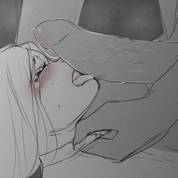 anthro asphyxiation blush bodily_fluids choking crying duo fellatio female forced genital_fluids genitals hair larger_male licking male male/female nude open_mouth oral penile penis penis_lick rape sex simple_background size_difference smaller_female smaller_male tears tongue tongue_out yourumi kais_(yourumi) mieri_(yourumi) canid canine fox lagomorph leporid mammal rabbit 1:1 absurd_res digital_media_(artwork) hi_res sketch