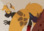 animal_genitalia animal_penis anthro anthro_on_anthro anthro_penetrated anthro_penetrating anthro_penetrating_anthro anus butt canine_genitalia canine_penis duo genitals knot knotted_penis male male/male male_penetrated male_penetrating male_penetrating_male nude_anthro nude_male penetration penis presenting presenting_hindquarters rear_view sex simple_background tan_background oatmealkasha hyena mammal 2d_animation animated frame_by_frame short_playtime