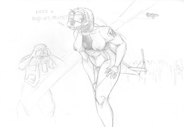5_fingers aircraft alternate_species anthro areola asking asking_viewer athletic athletic_female bald_crotch barely_visible_genitalia barely_visible_vulva bedroom_eyes bent_over biceps bottomwear breasts camera clothed clothed/nude clothed_male clothing crotch_lines curvy_figure dialogue duo eyelashes female female_focus fingers genitals glistening glistening_body glistening_breasts half-closed_eyes helicopter holding_camera holding_object hourglass_figure humanoid_hands looking_aside looking_at_another looking_at_viewer machine male medium_breasts narrowed_eyes navel nipples non-mammal_breasts non-mammal_nipples not_furry nude pants pubic_mound question recording seductive shirt simple_background small_waist solo_focus standing talking_to_viewer text topwear vehicle vulva white_background redout bell_textron_inc uh-1_huey aeromorph human living_aircraft living_helicopter living_machine living_vehicle mammal english_text graphite_(artwork) greyscale hi_res monochrome sketch traditional_media_(artwork)
