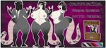 aaaaa anthro areola barbell_piercing belly big_breasts biped black_clothing black_hair black_shirt black_tank_top black_topwear blue_eyes breasts clothing ear_piercing ear_ring eyewear facial_piercing female female_anthro freckles glasses hair highlights_(coloring) huge_breasts humanoid_vulva industrial_piercing long_hair navel navel_piercing nipple_barbell nipple_piercing nipples nose_piercing nose_ring nude piercing red_highlights ring_piercing round_eyewear screaming septum_piercing septum_ring shirt smile solo stated_height stated_sexuality stated_species tail tank_top text thick_thighs topwear shilohsmilodon maeve_sahira american_opossum mammal marsupial virginia_opossum character_name full-length_portrait hi_res model_sheet portrait