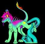 abdominal_bulge feral horn male multi_eye penetration penile penile_penetration raised_leg raised_tail solo tail tentacle_in_penis tentacle_penetration tentacles tongue tongue_out urethral urethral_penetration w00fler w00fler_(w00fler) canid canine mammal monster 2_frame_animation animated digital_media_(artwork) low_res pixel_(artwork) pixel_animation short_playtime