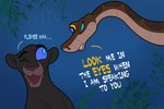 crossgender dominant dominant_female duo female female/female hypnosis mind_control submissive submissive_female alexander717_(artist) disney the_jungle_book bagheera_(jungle_book) kaa_(jungle_book) felid mammal pantherine reptile scalie snake