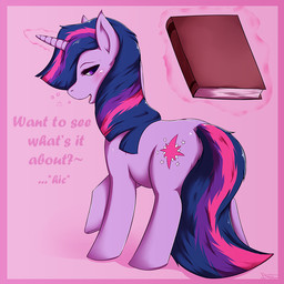 blush book bubble cutie_mark dialogue drunk drunk_bubble female feral fur glowing hair half-closed_eyes horn levitation looking_at_viewer magic multicolored_hair narrowed_eyes purple_body purple_fur purple_hair quadruped solo substance_intoxication tail text two_tone_hair blackfury friendship_is_magic hasbro my_little_pony mythology twilight_sparkle_(mlp) equid equine mammal mythological_creature mythological_equine unicorn 1:1 english_text