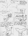 2008 ambiguous_gender anthro black_and_white charmander comic dialogue english_text feral fire generation_1_pokemon group horizontal_staggering htfcuddles mammal monochrome nintendo pen_(artwork) pikachu pokemon pokemon_(species) rattata rodent six_frame_image six_frame_staggered_grid staggering_(layout) text traditional_media_(artwork)