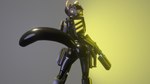 anthro armor butt clothing female gun latex latex_clothing latex_skinsuit ranged_weapon rear_view rifle rubber_clothing science_fiction skinsuit solo tight_clothing weapon edricmarcry ailurid mammal red_panda 16:9 3d_(artwork) digital_media_(artwork) hi_res widescreen