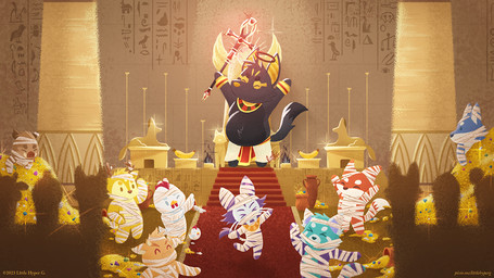accessory altar ankh anthro banana carpet clothing egyptian egyptian_clothing food fruit gem gold_(metal) gold_jewelry halo jewelry male mummy_wrappings party pillar plant red_carpet sculpture shendyt solo staff statue usekh wand littlehyper egyptian_mythology middle_eastern_mythology mythology pixile_studios super_animal_royale anubis chonk_unabis_(littlehyper) the_first_skullcat ailurid anubian_jackal avian bird bovid bovine canid canine canis cattle chicken deer deity fox galliform jackal mammal mummy phasianid red_panda skullcat_(sar) suid suine super_anubis_(sar) super_banana_deer_(sar) super_blue_red_panda_(sar) super_boar_(sar) super_chicken_(sar) super_deer_(sar) super_fox_(sar) super_red_panda_(sar) super_wolf_(sar) supersonic_fox sus_(pig) undead wild_boar wolf 16:9 hieroglyphic_text widescreen