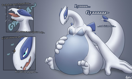 beard belly belly_expansion big_belly big_hands bodily_fluids brown_hair expansion eyes_closed facial_hair feral growth hair human_to_feral long_neck looking_pleasured male mid_transformation narrowed_eyes nude open_mouth overweight overweight_feral overweight_male pokemon_speak sitting sitting_on_ground species_transformation struggling sweat tail text tongue transformation transformation_sequence weight_gain wet white_body wings diethyl nintendo pokemon generation_2_pokemon human legendary_pokemon lugia mammal pokemon_(species) 5:3 english_text hi_res