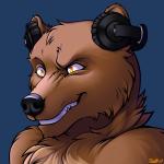 1:1 2019 angry anthro bearphones blue_background brown_bear brown_fur conditional_dnp front_view fur grizzly_bear headphones male mammal nude orange_eyes ratte reaction_image signature simple_background solo ursid ursine

Rating: Safe
Score: 56
User: Mairo
Date: February 02, 2019