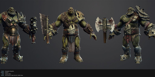 5_fingers axe boots bottomwear clothing empty_eyes fingers footwear green_body loincloth male melee_weapon muscular muscular_humanoid muscular_male not_furry red_eyes shoes shoulder_pads solo sword thick_neck tribal underbite weapon boris_patschull efgeni_bischoff steffen_unger sacred_(video_game_series) sacred_3 thq_nordic humanoid orc 2012 3d_(artwork) digital_media_(artwork) hi_res model_sheet official_art