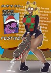 animal_genitalia animal_penis anthro antlers balls big_balls big_breasts big_penis black_hair blonde_hair blush bodily_fluids bottomwear breasts brown_body christmas_clothing christmas_headwear clothing copypasta crossgender cum cum_on_ground cumshot dot_eyes duo ejaculation ellipsis equine_genitalia equine_penis erection exclamation_point female footwear ftg_crossgender fti_crossgender genital_fluids genitals gynomorph hair hands-free hat headgear headwear holidays horn huge_balls huge_breasts huge_penis hyper hyper_genitalia hyper_penis intersex nipple_outline open_mouth panties penis purple_body santa_hat shoes skirt spontaneous_ejaculation sweater text topwear underwear rectangulariris christmas deltarune undertale_(series) noelle_holiday susie_(deltarune) deer dinosaur mammal new_world_deer prehistoric_species reindeer reptile scalie english_text hi_res meme