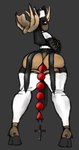 anal_beads anthro bottom_heavy bottomless clothed clothing cross female legwear machine nun religion sex_toy solo stockings lutha jesus_christ deer humanoid mammal moose new_world_deer robot robot_humanoid hi_res