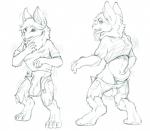 2012 animal_genitalia anthro balls bat fully_sheathed fur genitals hexacult human_to_anthro male mammal sheath sketch solo species_transformation tongue transformation