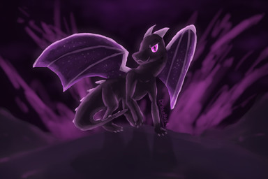 all_fours backlighting claws devious_grin endery_dragon eruption feral horn light looking_at_viewer male membrane_(anatomy) membranous_wings mountain purple_body purple_eyes sky solo spikes spikes_(anatomy) spread_wings standing toe_claws wings dracorosk european_mythology microsoft minecraft mojang mythology xbox_game_studios dragon mythological_creature mythological_scalie scaled_dragon scalie western_dragon 3:2 hi_res lighting