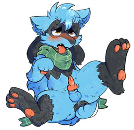 anal anal_penetration anal_toy anthro blush genitals male masturbation penetration penis sex_toy small_penis solo tongue tongue_out toying_self lustylu nintendo pokemon paxton_the_riolu generation_4_pokemon pokemon_(species) riolu hi_res