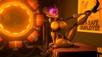 big_breasts breasts female huge_breasts looking_at_viewer machine not_furry purple_eyes solo thick_thighs wide_hips uwotinfokm8 wildstar humanoid mechari robot 16:9 2017 3d_(artwork) digital_media_(artwork) hi_res source_filmmaker_(artwork) widescreen