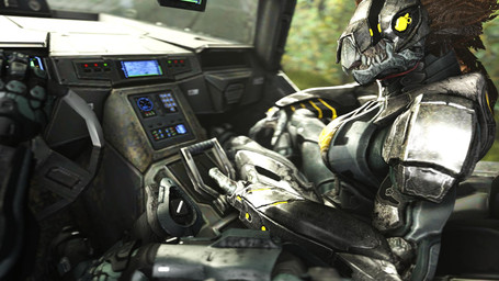 3_fingers anthro anthro_focus armor beak breasts brown_body brown_feathers face_covered feather_hair feathered_crest feathers female female_anthro female_focus fingers first_person_view glowing glowing_eyes grey_body grey_scales head_crest human_pov in_vehicle inside_truck inside_vehicle leaning leaning_sideways leaning_towards_viewer looking_at_viewer male male_human male_pov non-mammal_breasts pseudo_hair scales sitting solo truck vehicle warthog_vehicle_(halo) yellow_eyes scrungusbungus halo_(series) microsoft xbox_game_studios alien avian human kig-yar mammal scalie t'vaoan 3d_(artwork) colored digital_media_(artwork) hi_res