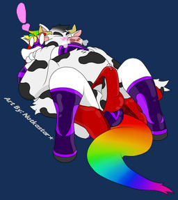 balls blush bodily_fluids boots briefs bulge chokehold clothing duo erection exclamation_point footwear genital_fluids genitals hair headlock heart_symbol horn hug humanoid_genitalia humanoid_penis latex male mask multicolored_hair muscular muscular_male penis pinned precum rainbow shoes simple_background snort speedo swimwear transparent_background underwear wardrobe_malfunction wrestling conditional_dnp notkastar mythology dave_(notkastar) bovid bovine cattle equid equine mammal mythological_creature mythological_equine unicorn 2019 alpha_channel digital_media_(artwork) signature