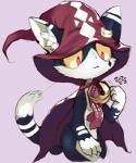 ambiguous_gender cape cat feline hat mammal rakurobit solo
Rating: Safe
Score: 6
User: ktkr
Date: April 19, 2014