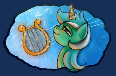female feral fur green_body green_fur hair horn lyre magic multicolored_hair musical_instrument playing plucked_string_instrument red_eyes simple_background solo string_instrument transparent_background two_tone_hair mrs1989 friendship_is_magic hasbro my_little_pony mythology lyra_heartstrings_(mlp) equid equine mammal mythological_creature mythological_equine unicorn 2013 alpha_channel bust_portrait portrait