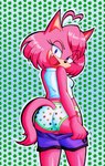 back-print_panties bottomwear bottomwear_pull clothing clothing_pull female fur panties pink_body pink_fur print_clothing print_panties print_underwear rear_view shorts shorts_pull solo underwear rnp sega sonic_the_hedgehog_(series) fan_character canid canine fox mammal absurd_res hi_res