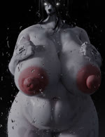 anthro anthrofied big_breasts big_nipples black_hair black_nose breasts female glowing glowing_eyes grey_body grey_skin hair huge_breasts long_hair nipples nude overweight overweight_female pink_nipples solo sound_effects guimontag sadako_yamamura canid canine ghost mammal onryo spirit 3d_(artwork) 3d_animation animated digital_media_(artwork) hi_res short_playtime sound webm