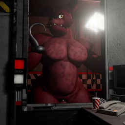 against_surface anthro ass_on_glass belly big_butt butt eye_patch eyewear fangs fur genitals glass hook hook_hand huge_butt humanoid_genitalia machine male male_anthro nude on_glass open_mouth pecs red_body red_fur slightly_chubby slightly_chubby_male solo tail teeth augghles five_nights_at_freddy's scottgames foxy_(fnaf) animatronic canid canine canis fox mammal robot 1:1 3d_(artwork) 3d_animation animated digital_media_(artwork) no_sound short_playtime video
